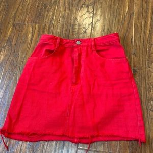 Brandy Melville red skirt size small